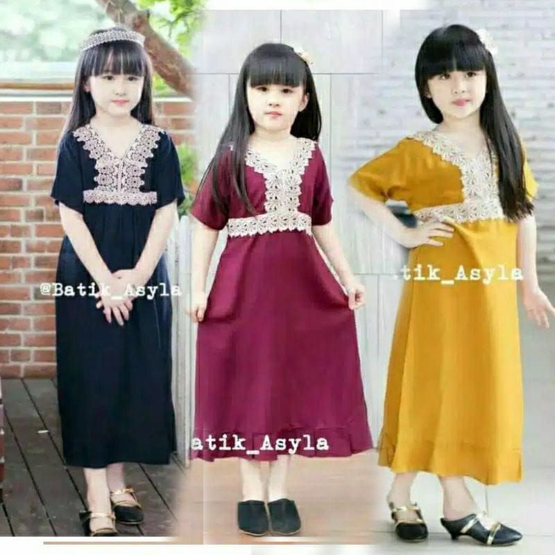 DASTER ARAB RENDA ANAK UMUR 2-5 TAHUN BAHAN JERSY PREMIUM