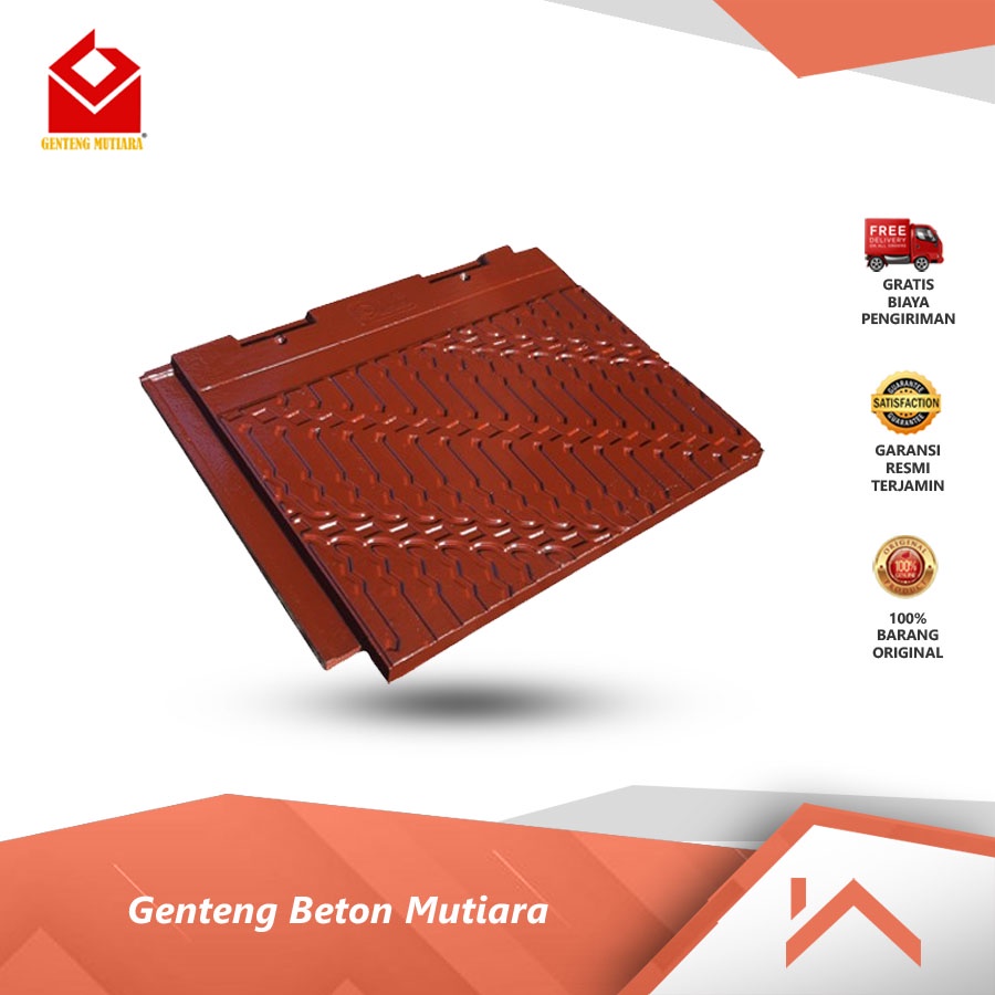 Genteng Beton Mutiara Flat Batik