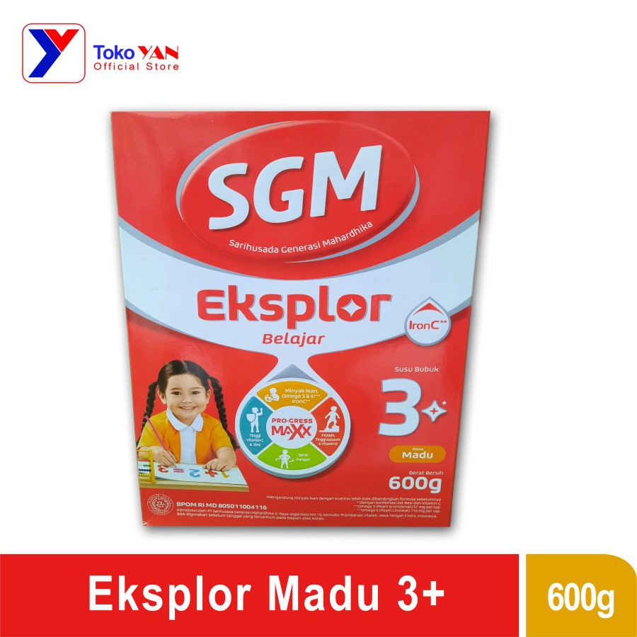 

SGM Eksplor 3 Plus Susu Pertumbuhan 3-5 Thn Madu 600gr