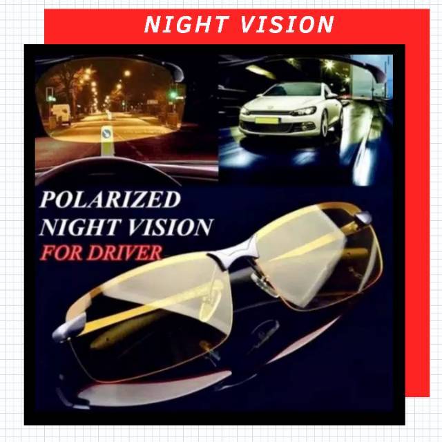 Kacamata anti silau polarized Siang & malam