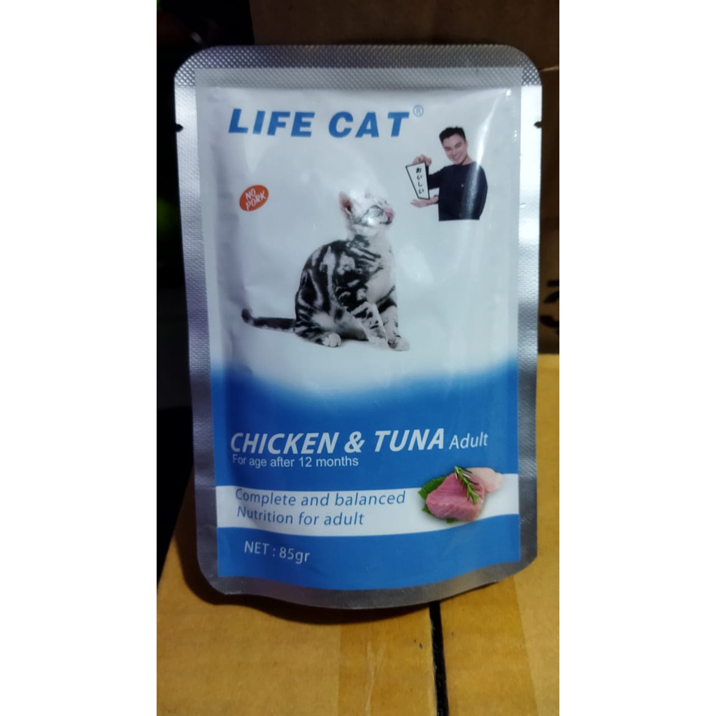 Life Cat Pouch 85 gram makanan kucing basah wet food