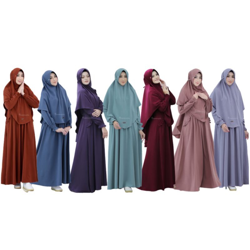 Naila Gamis Set Hijab Original By Nazumi
