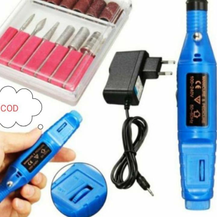 Wow Murah Meriah.. Bor Ukir kikir mini grinder DC alat Ukir lengkap set mata poles