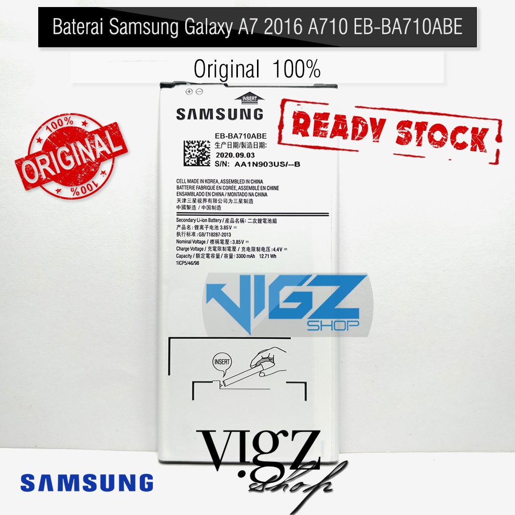 Baterai Samsung Galaxy A7 2016 A710 EB-BA710ABE Original 100%