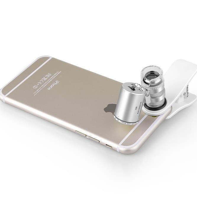 Lensa Kamera Mikroskop Digital 60x + Led for smartphone, zoomnya mantep