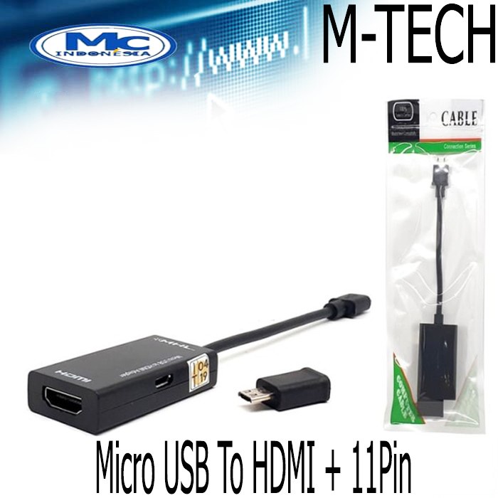 Kabel MHL Micro USB to HDTV 11P MHL Converter