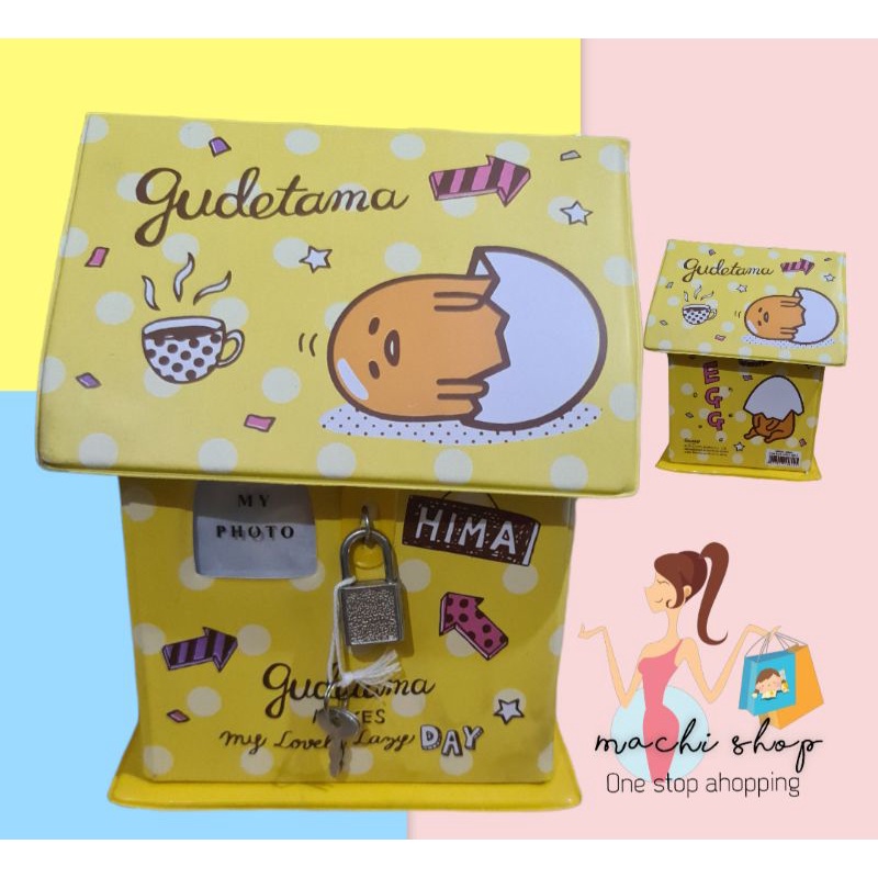 

celengan ada kunci gudetama