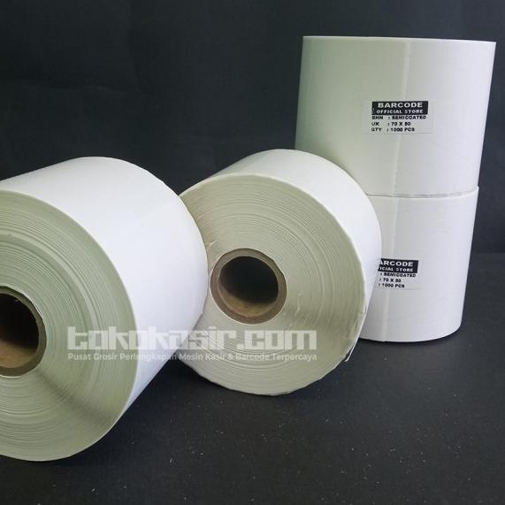 

✦ LABEL BARE 70X50 SEMICOAT KERTAS STICKER BARCODE 70 X 50 ISI 1.000 ❊