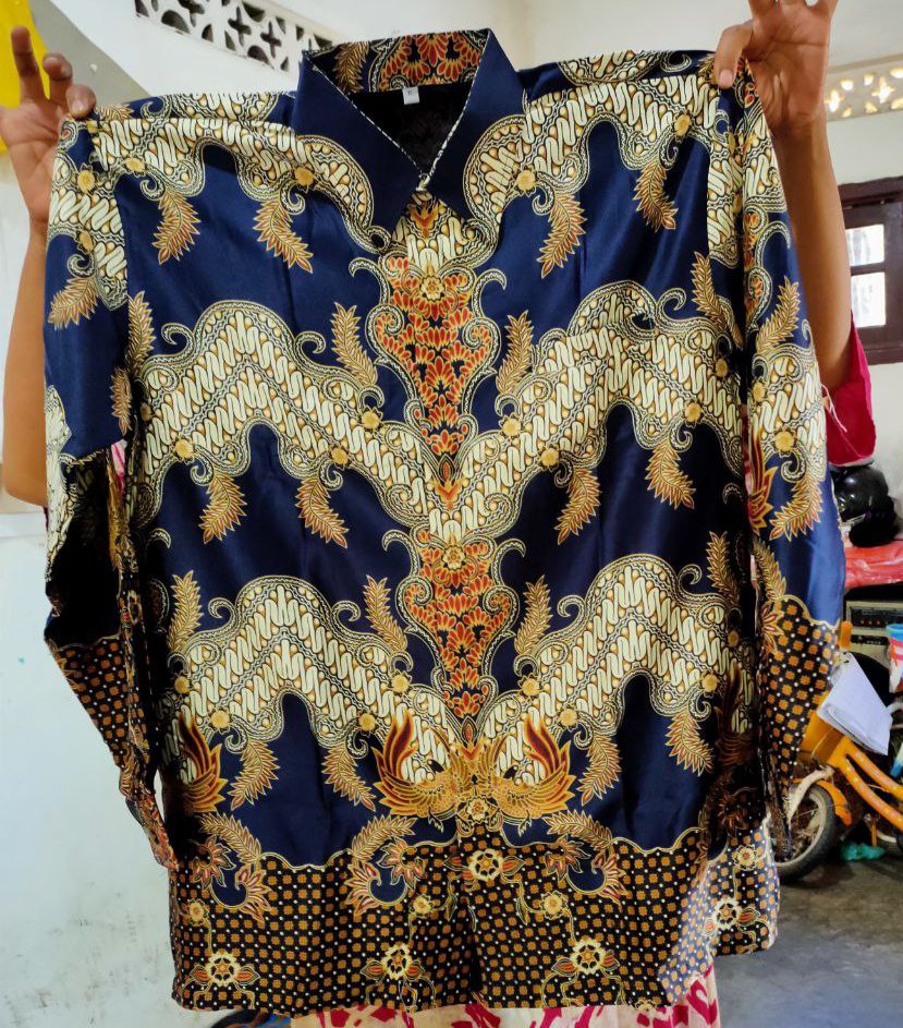Kemeja Batik Pria Semi Sutra Silky Premium Puring Istimewa
