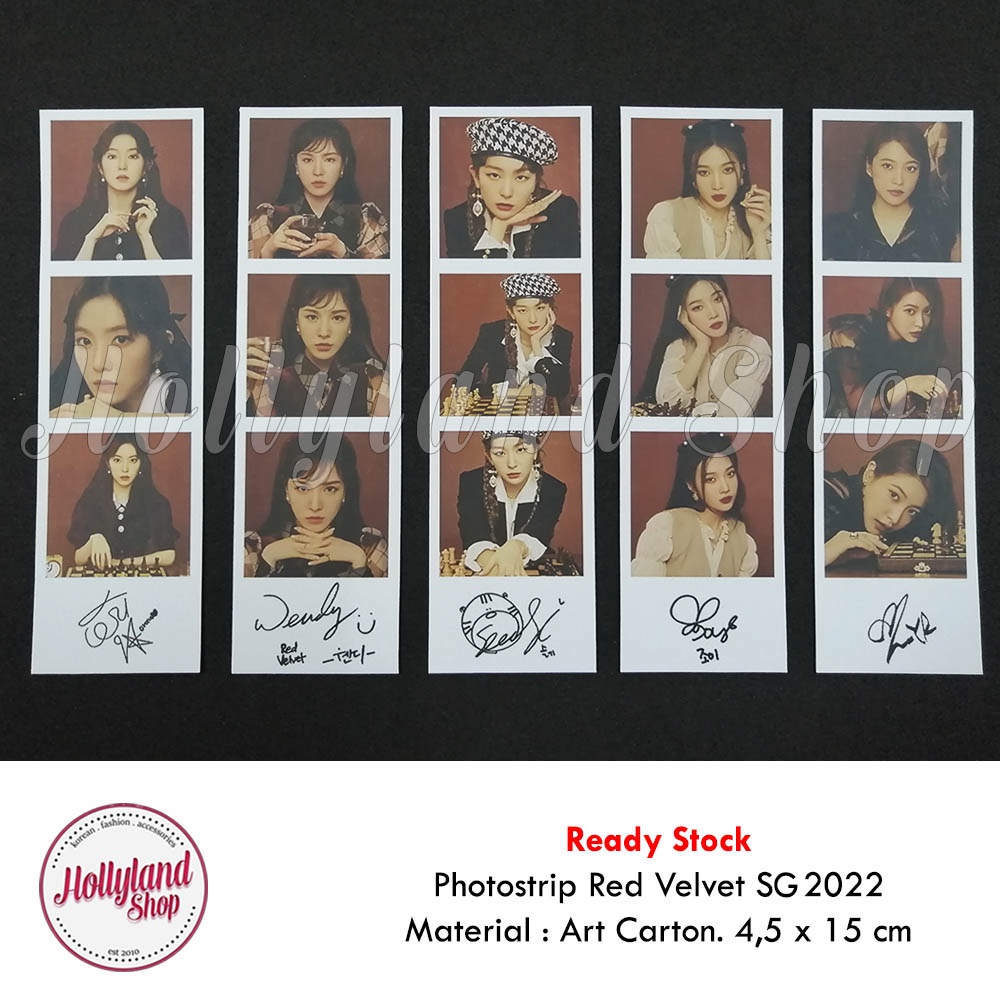 

Photostrip / Bookmark Red Velvet Yeri Wendy Joy Seulgi Irene (3pcs)