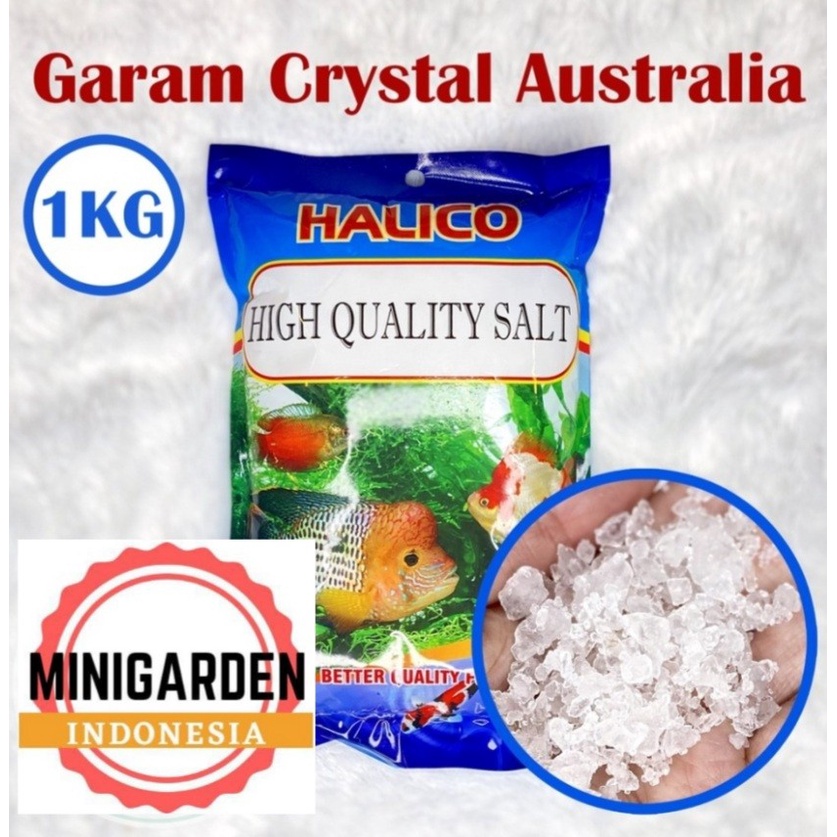 GARAM IKAN HALICO SALT 1KG garam crystal import obat ikan white spot