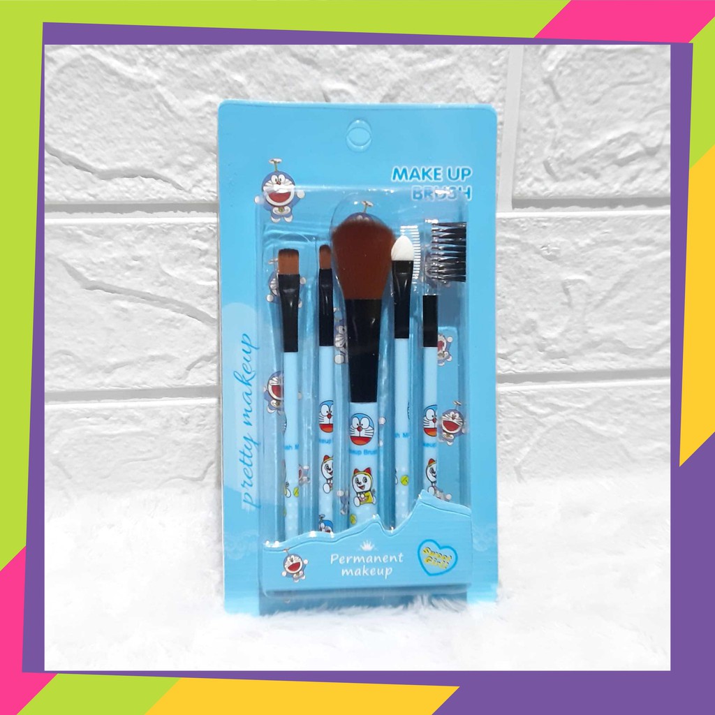 1128 [1set] Kuas make up muka / Kuas brush hias wajah