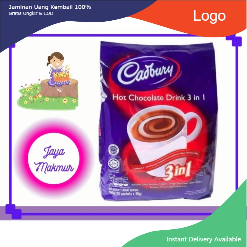 

Cadbury Choco Drink 3 in 1 isi 15 sachet Murah