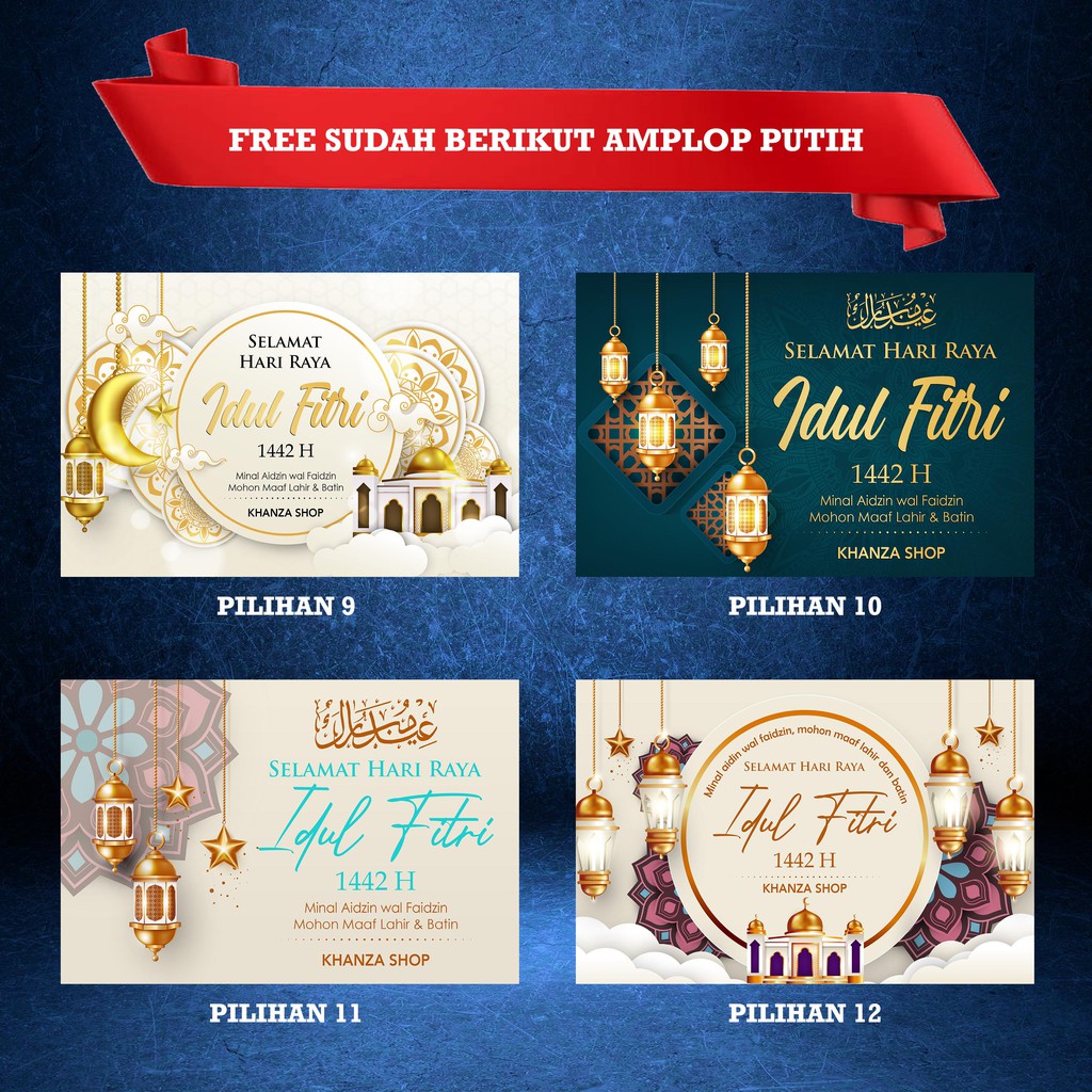 kartu ucapan idul fitri / parcel / lebaran | Shopee Indonesia