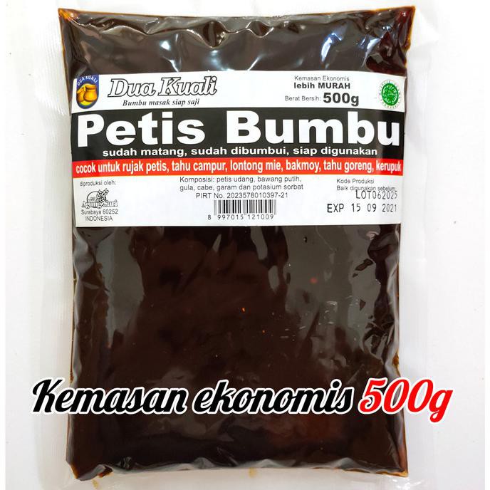 

500G PETIS (UDANG) BUMBU DUA KUALI - KEMASAN EKONOMIS