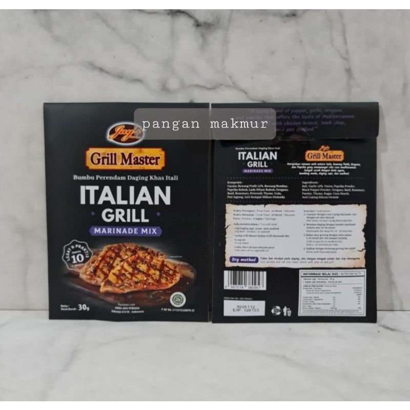 

bumbu steak italian grill master - italian grill marinade mix 30 gr