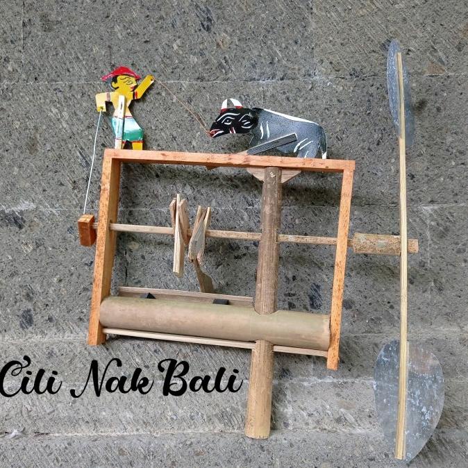 >*>*>*>*] Kincir Angin Bambu Wind Chimes Angklung Pindekan Bali 1 Nada