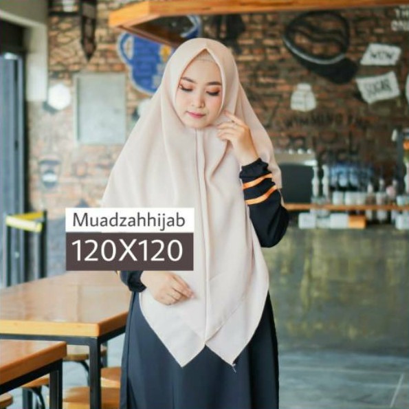 HIJAB SEGI EMPAT INSTAN 120X120 WOLFIS / JILBAB SEGIEMPAT SYARI PREMIUM