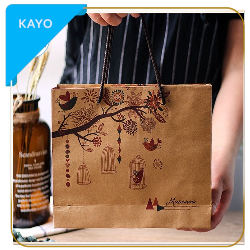 

PAPER BAG L BURUNG, KANTONG HADIAH IMLEK, KANTONG MOTIF BURUNG