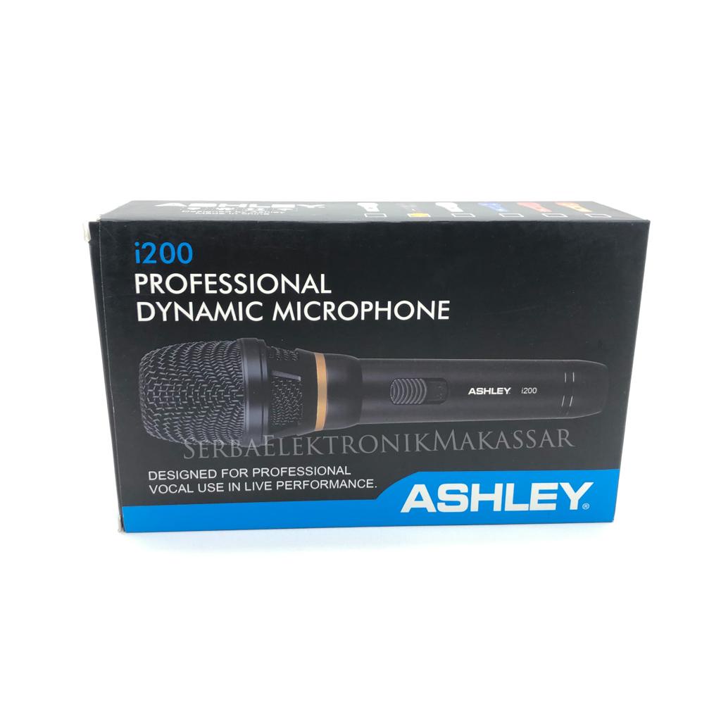 Mic Kabel Ashley i200 Professional Dynamic Microphone Ashley i200