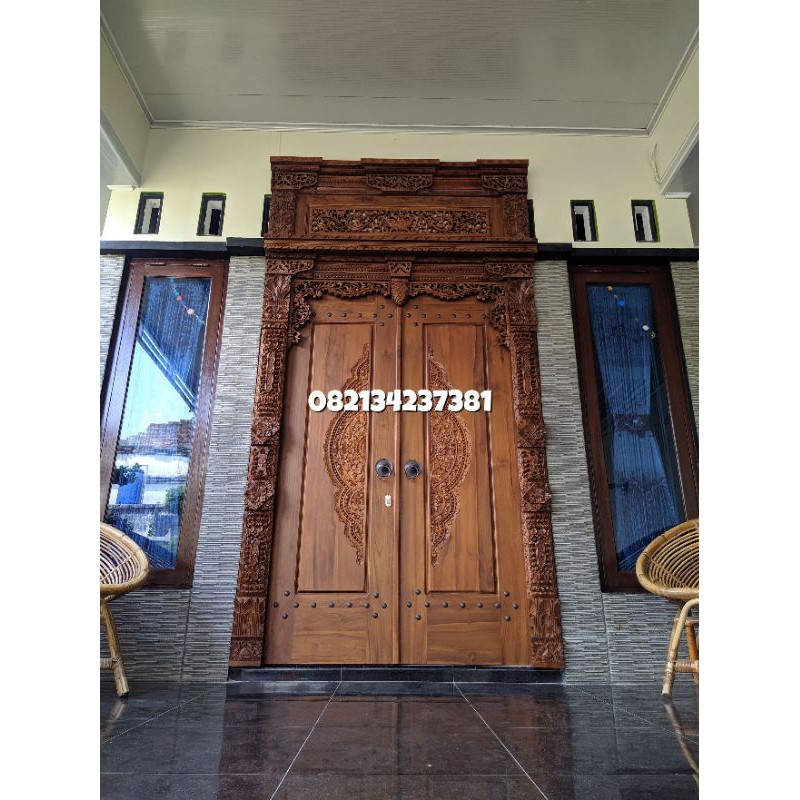 Gebyok Gapura Minimalis | Gapura Minimalis | Gapura Ukir | Gebyok Ukir Gapura | Gapura 1,5 Meter