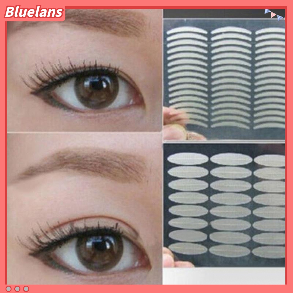 Bluelans 48Pcs Stiker Kelopak Mata Ganda Super Lengket Untuk Alat Makeup Kecantikan