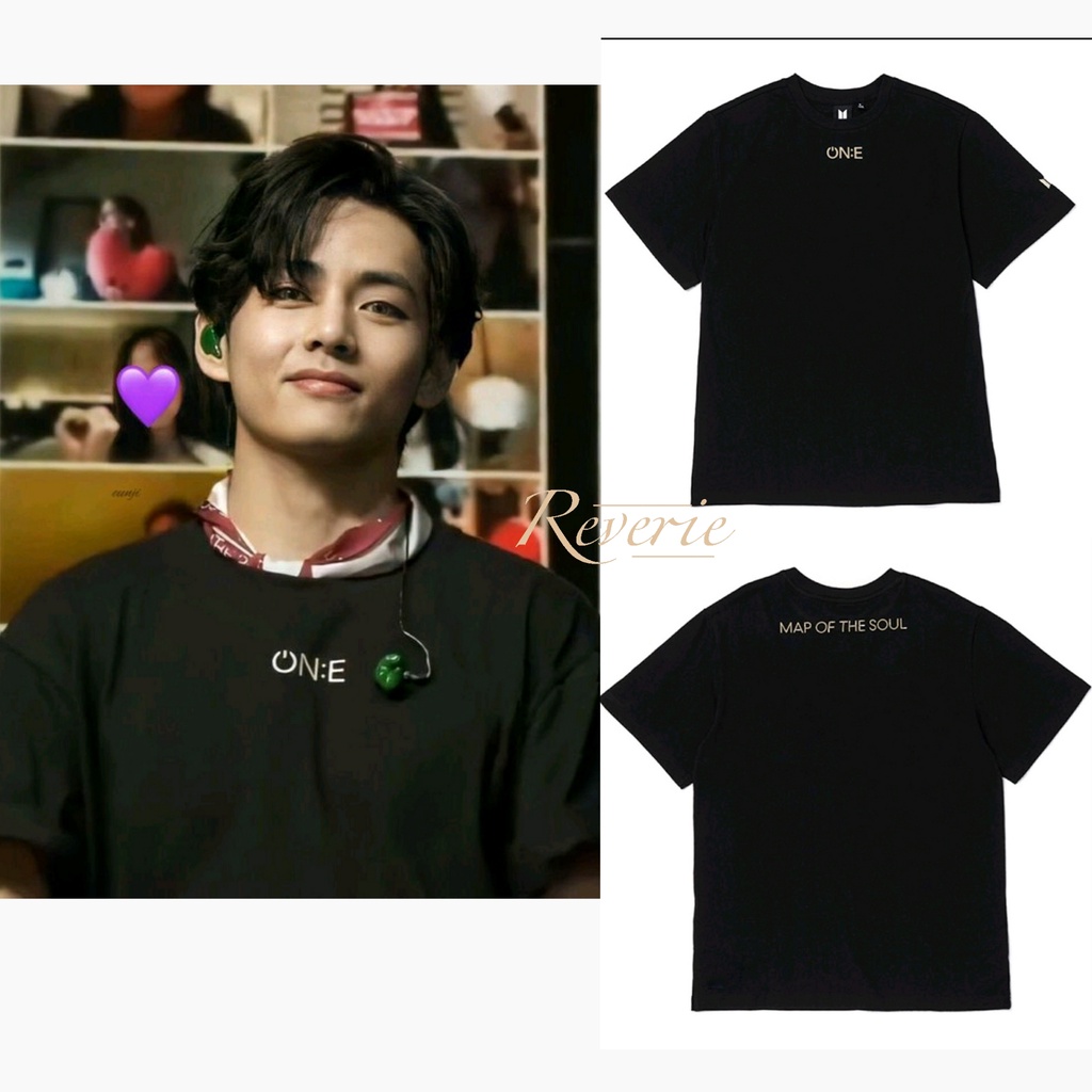 KAOS TSHIRT BTS ONE ON MAPS OF THE SOUL DEPAN BELAKANG ATASAN MAP OF THE SOUL TOUR ON:E BT21 ARMY MO