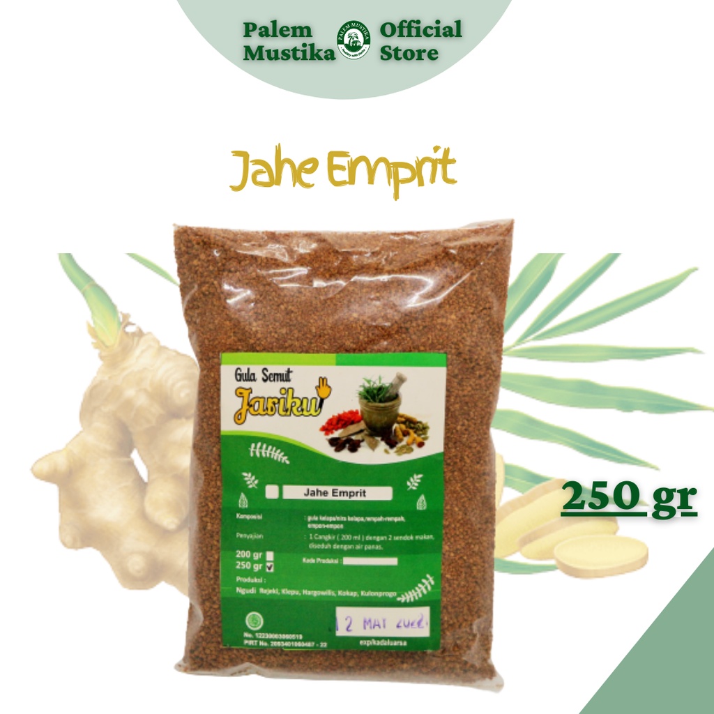 

Bubuk Jahe Emprit Instan 250 gr | Gula Kelapa| Instan bubuk