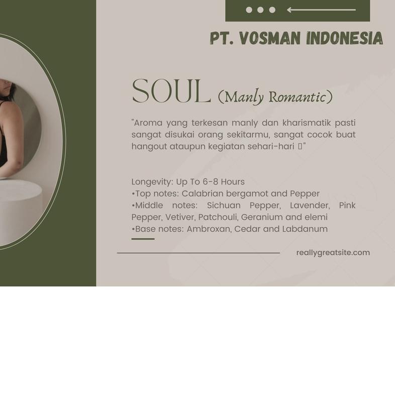 ☋ Vosman Perfume - SOUL| Parfum Pria Tahan Lama By Vosman ♟