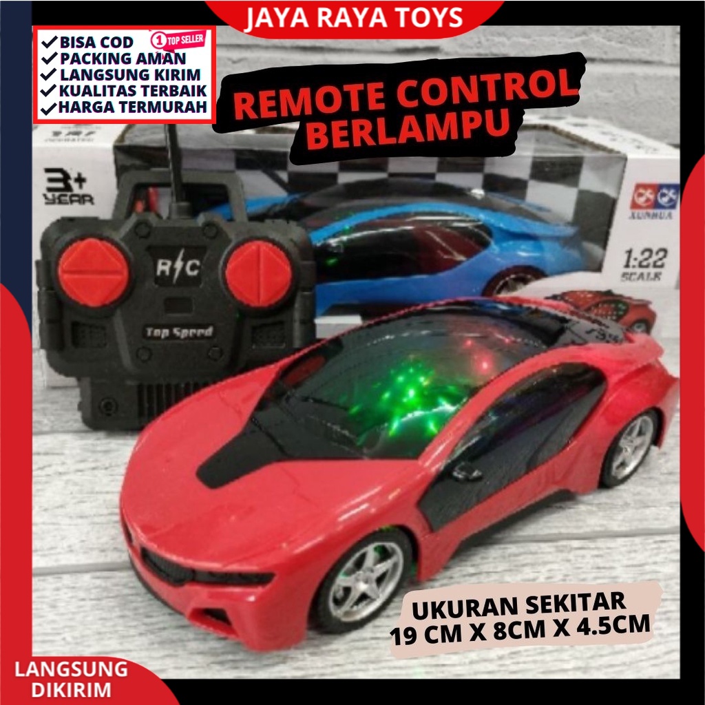 RC MOBIL Sport Berlampu 3D Remote Control | Mobilan Sedan BerLampu Super Speed Termurah Fmous