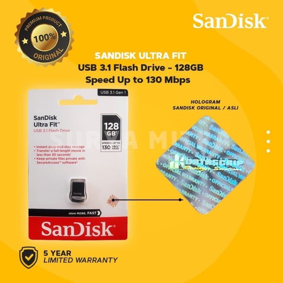 Flashdisk Sandisk Ultra Fit CZ430 128GB 3.0