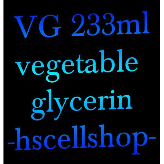 

233Ml Vegetable Glycerin Vg Usp P&G