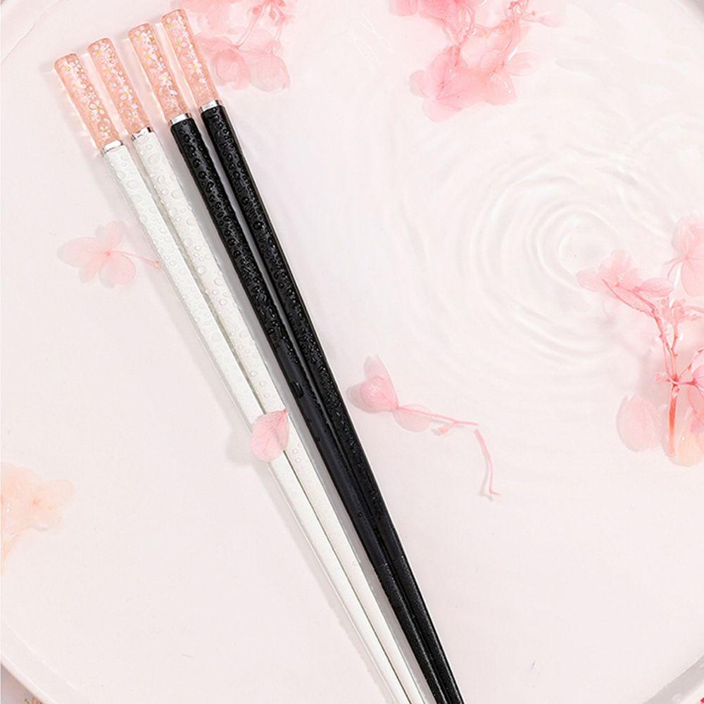 【 ELEGANT 】 Sumpit Amber Sakura 1pasang Cuci Piring Ringan Aman Makanan Hotel Untuk Alat Dapur Rumah