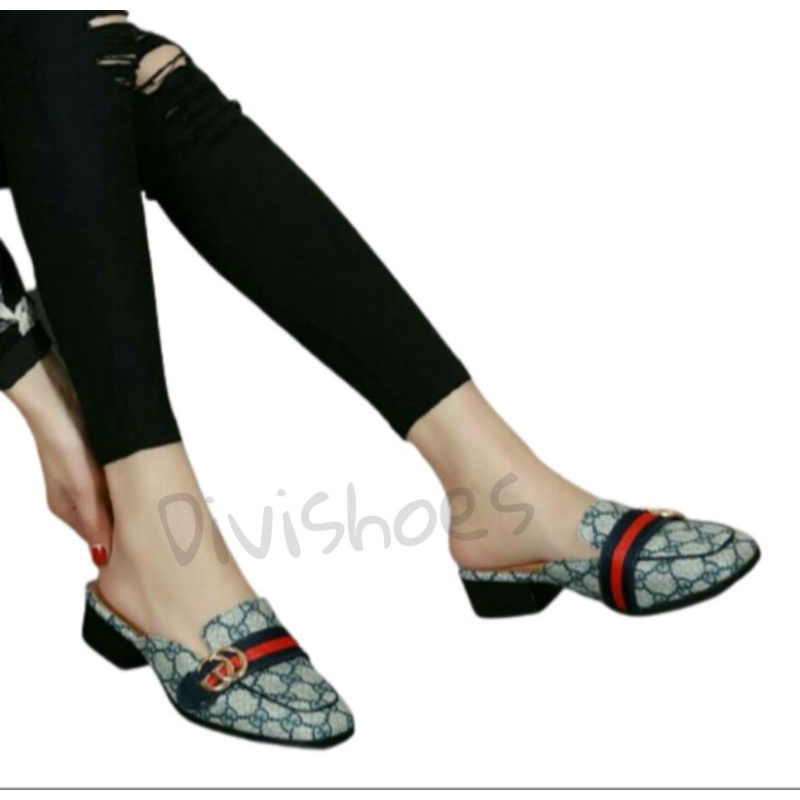 PROMO 12.12 BIGSALE Sandal Mules 3cm PD369 GC