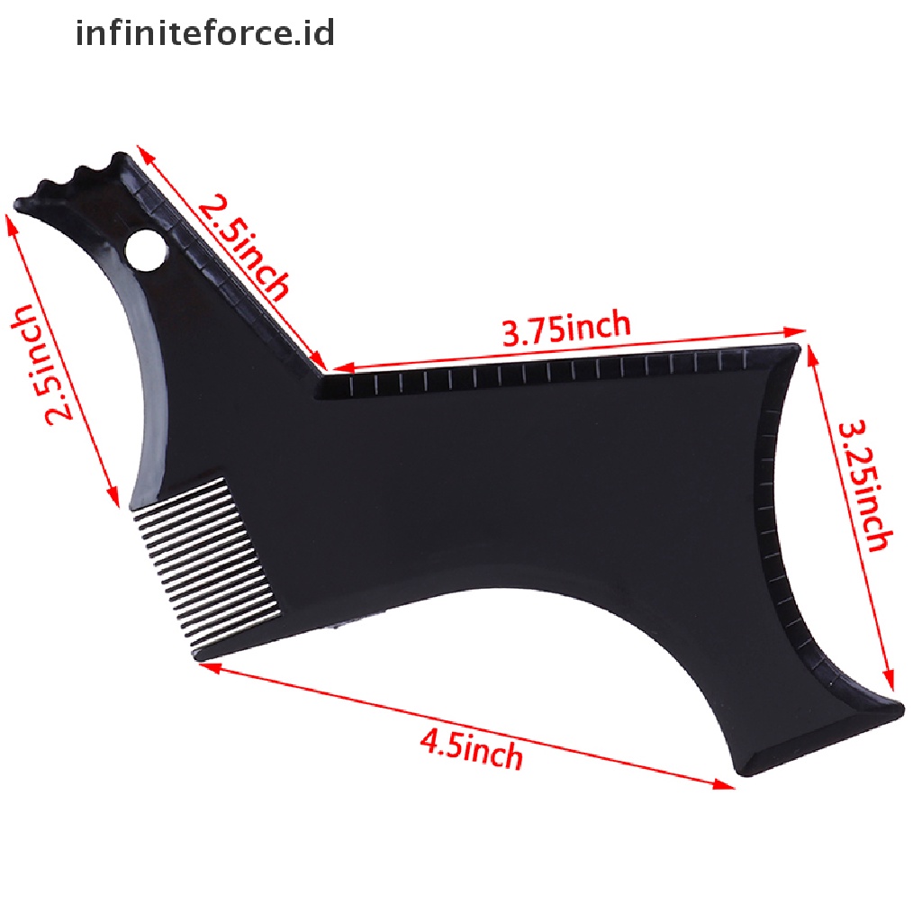 (infiniteforce.id) Sisir Cetakan Cukur Jenggot Pria