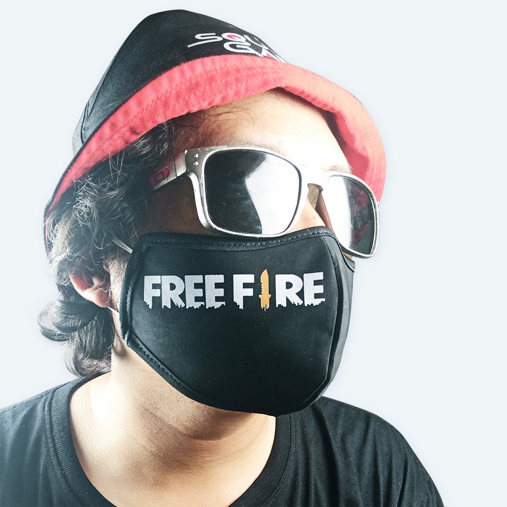 Masker Kain 3 Ply Motif Gambar Logo BTS Team Walhalla Squid Game Free Fire