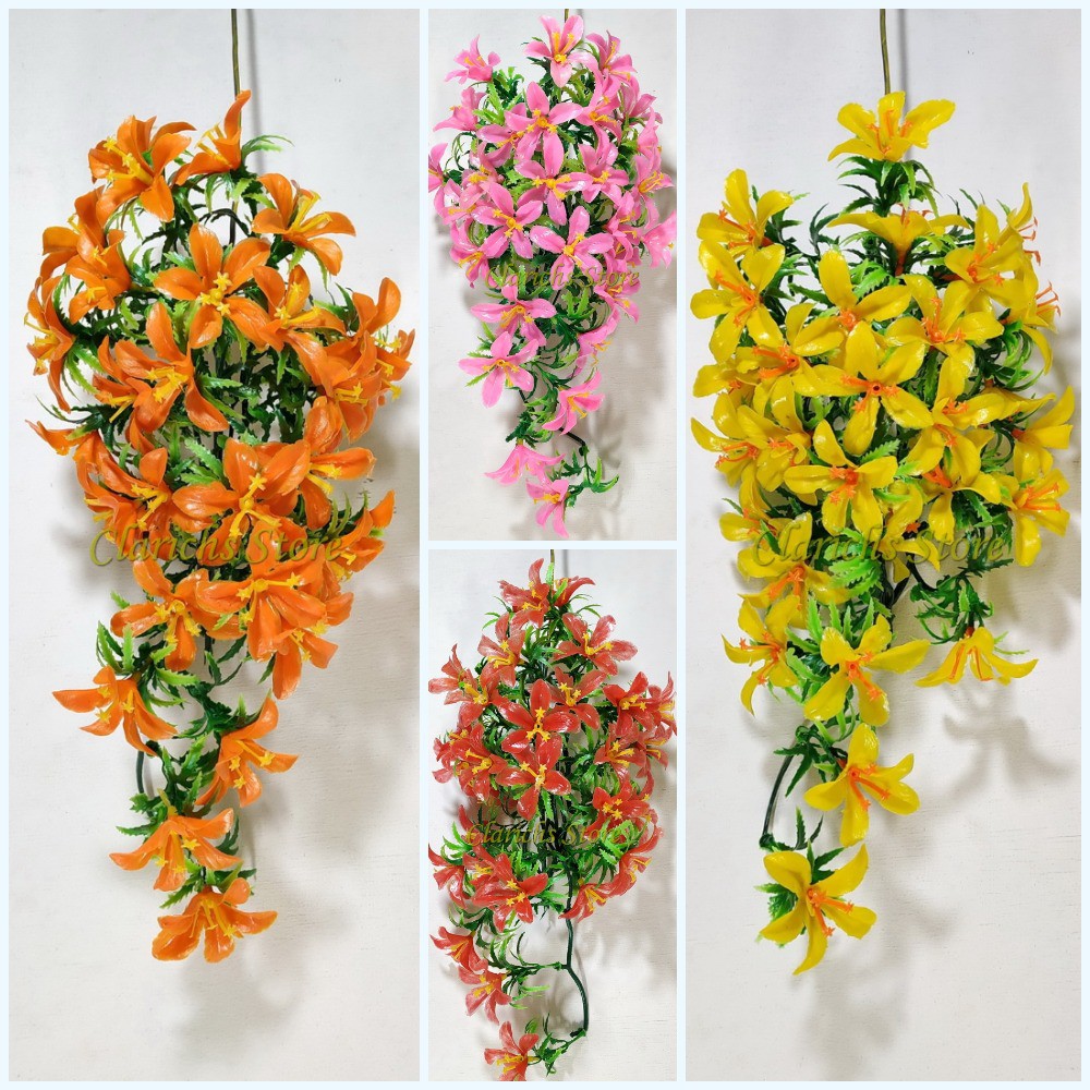 Rambat Bunga  Kamboja Plastik  Pajangan Bunga  Sintetis 