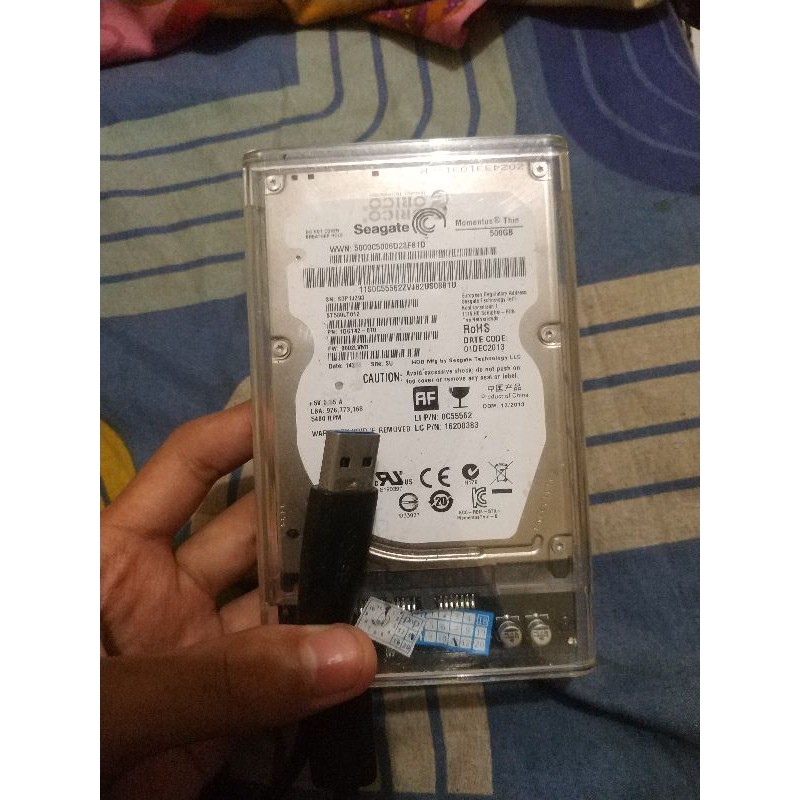 Hardisk Seagate 500gb Original Casing Orico USB 3.0