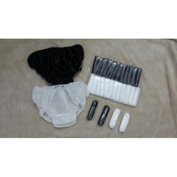  CELANA  DALAM  KERTAS  WARNA HITAM Isi 12 Pcs Shopee 