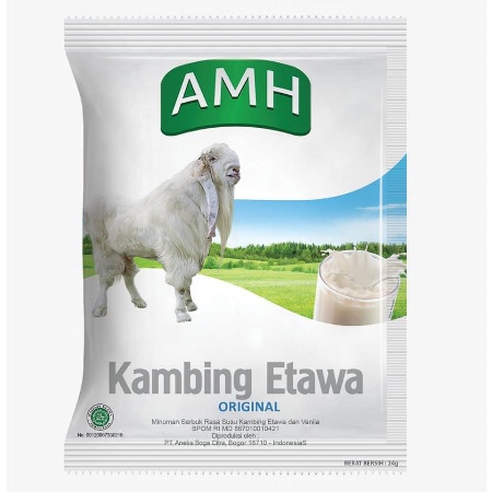 

Susu Kambing Etawa AMH Rasa Original BOX (isi 10 sachet) // Susu Kambing Etawa AMH Full Cream| 250 gr ORIGINAL