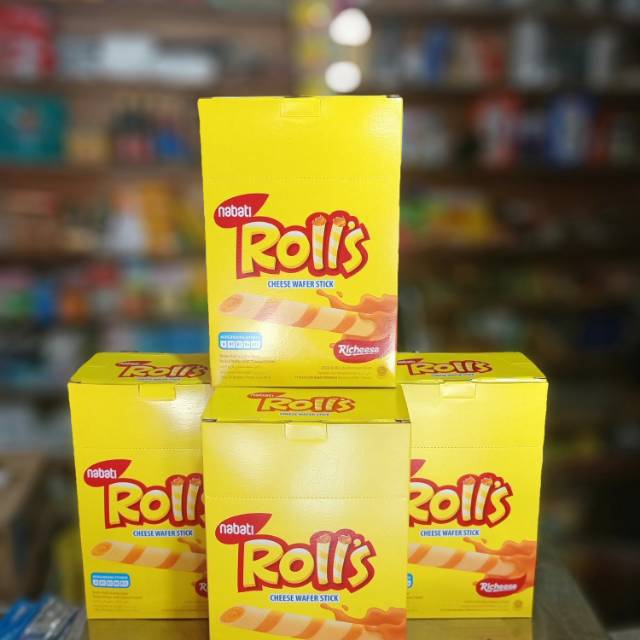 Rolls Richeese Nabati 20x8gr Keju | Shopee Indonesia