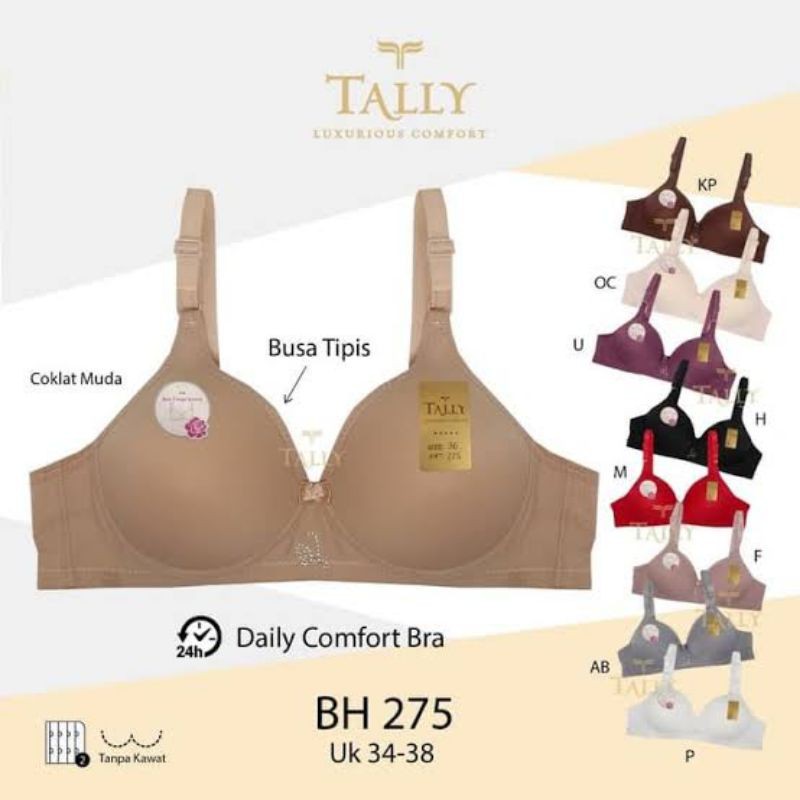 Bra Tally Tanpa Kawat Cup Kecil BH 275