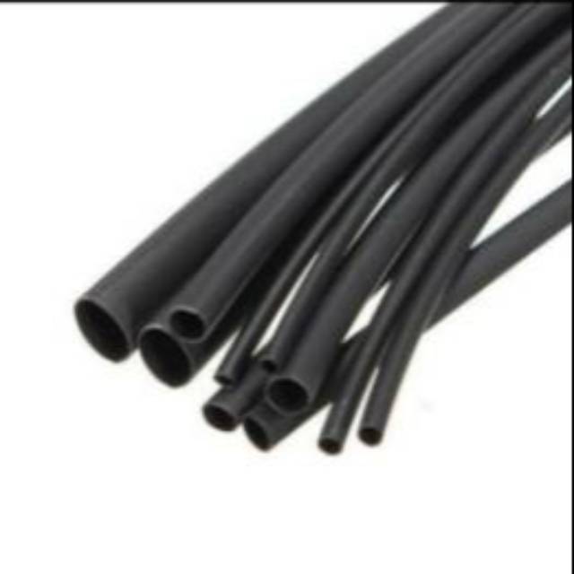 Heat Shrink Tube / Selongsong Bakar / Isolasi Bakar 60mm HITAM (Harga Per Meter)