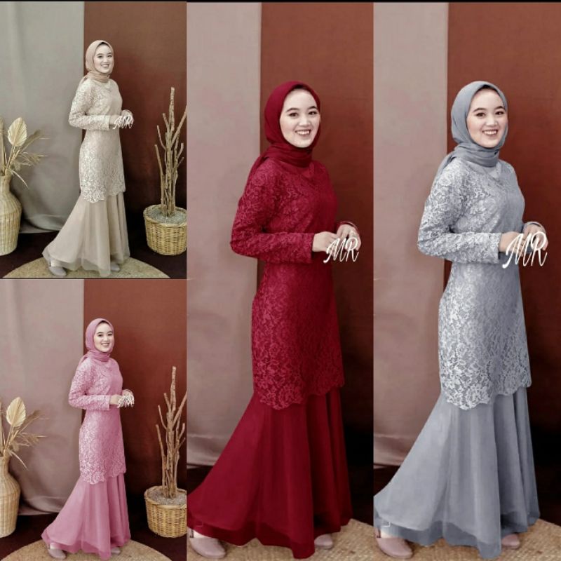 GAMIS PESTA BRUKAT TILE GAMIS SERAGAM NIKAHAN BRUKAT MX TYAS MAXI DRESS CANTIK RA