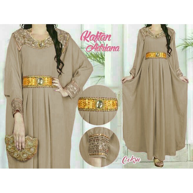 BEST SELLER Adriana kaftan payet mewah