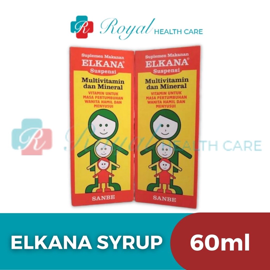 ELKANA SYRUP 60ML Membantu Memenuhi Vitamin dan Mineral