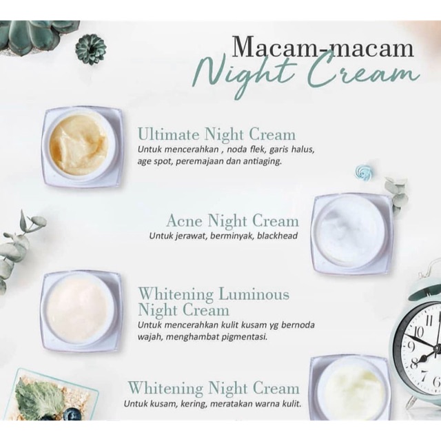 NIGHT CREAM MSGLOW KRIM MALAM TERMURAH