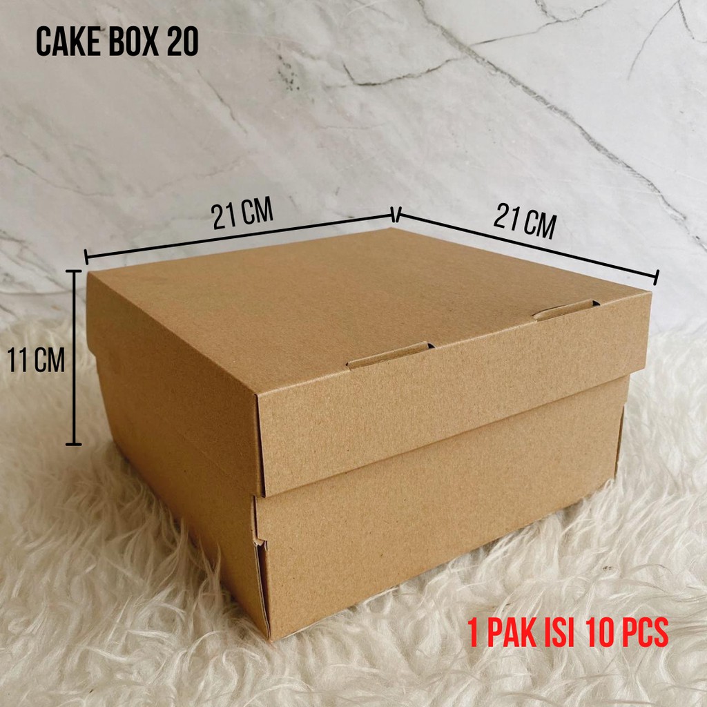 

Cake Box / Dus Kue / Box Packaging (20 cm)
