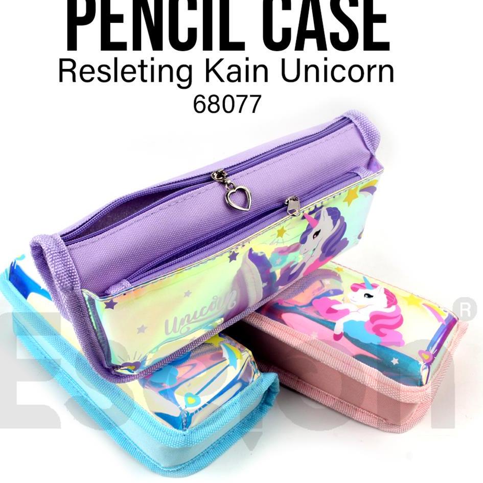 

Kotak Pensil Resleting Kain UNICORN 6807 / Tempat Pensil fancy ✓