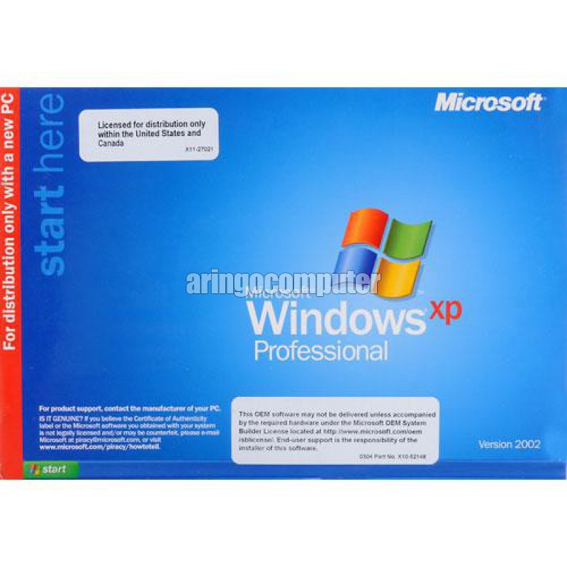 Software Microsoft Windows XP Professional